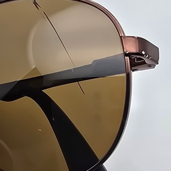 Ray-Ban RB8313 014/N6 Carbon Fiber Frame Polarized P3+ Brown Aviator Sunglasses - Picture 15 of 16